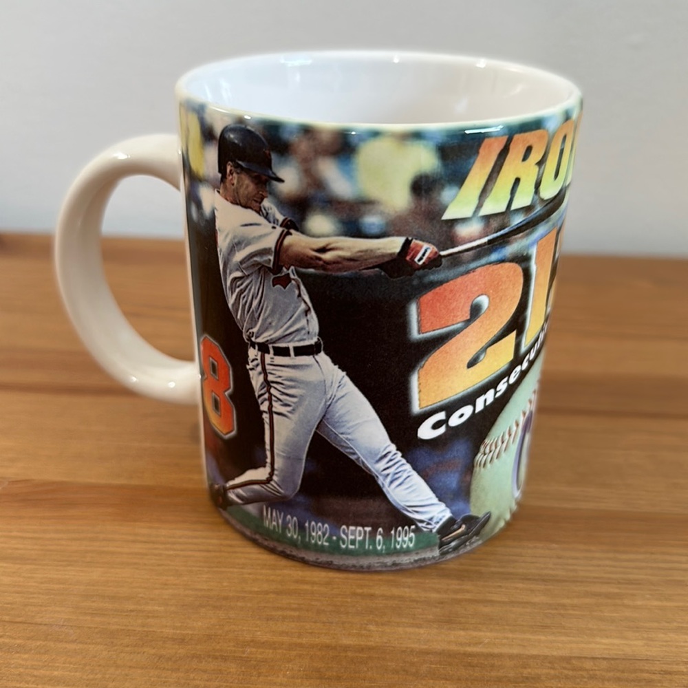 Cal Ripken Jr Collectible Mug Iron Man 2131 Consecutive Games Mug MLB Baseball